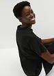 Oversized topp i formstabil økologisk bomull, bonprix