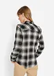 Rutete bluse i 100% bomull, bonprix