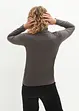 Langermet topp med økologisk bomull (2-pack), bonprix