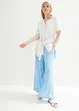 Ledig, oversized bluse i lett linmiks, bonprix