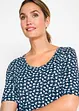 Topp med asymmetrisk kant, halvlang arm, bonprix