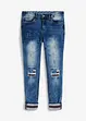 Skinny jeans med flaggdetaljer, bonprix