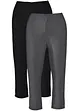 Capri-leggings i smal modell (2-pack), bonprix