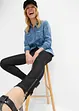 Leggings i denimlook med glidelås, bonprix