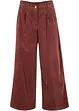 Vid culotte i stretch-cord med High Waist-komfortlinning, 7/8-lengde, bonprix