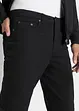 Classic Fit-bukse med stretch i 100% bomull, Straight, bonprix