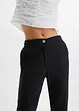 High Waist-bukse i lin-viskosemiks med kortere benlengde, bonprix