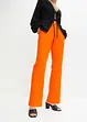 High Waist-bukse i lin-/viskosemiks, bonprix