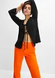 High Waist-bukse i lin-/viskosemiks, bonprix