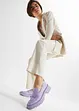 High Waist-bukse i lin-/viskosemiks, bonprix