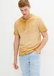 Henley T-skjorte av økologisk bomull med vasket look, kort arm, bonprix