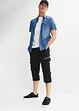 3/4-lang pull on-bukse med cargolommer, Regular Fit, bonprix