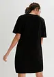 T-shirt kjole med V-utringning, oversized (2-pack), bonprix