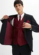 Bryllupsdress Slim Fit (5-delt sett): Blazer, bukse, vest, slips, lommetørkle, bonprix