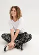 Viskose-crinklebukse med High-Waist-komfortlinning, bonprix