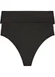 Highwaist-stringtruse med glanseffekt (2-pack), bonprix