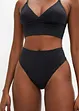 Highwaist-stringtruse med glanseffekt (2-pack), bonprix