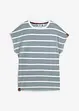 Frotté-topp med striper, kort arm, bonprix