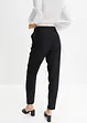 High Waist-bukse i lin-viskosemiks med kortere benlengde, bonprix