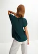 Bluse med blonde, bonprix