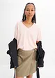 Oversized topp av ren økologisk bomull, bonprix