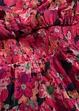 Blomstret midikjole med volanger, bonprix