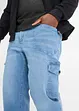 Loose Fit 7/8-lang jeans med komfortlinning, Straight, John Baner JEANSWEAR