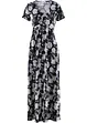 Maxi-kjole i trikot, kort arm, bonprix
