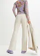 High Waist-bukse i lin-/viskosemiks, bonprix