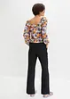 High Waist-bukse i lin-/viskosemiks, bonprix