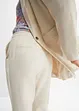 High Waist-bukse i lin-/viskosemiks, bonprix