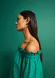 Off shoulder-kjole i 100% bomull, bonprix