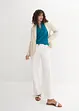 Bluse med 3/4-lang arm og lin, bonprix