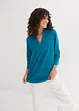 Bluse med 3/4-lang arm og lin, bonprix