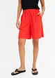 Slip on-shorts av luftig linmiks, bonprix