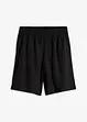Slip on-shorts av luftig linmiks, bonprix
