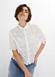 Bluse med hullbroderi, bonprix