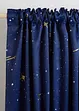 Lystett gardin med stjerneprint (1-pack), bonprix