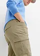 Slim Fit-bukse med stretch og cargolommer, Straight, bonprix