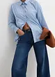 Wide Leg-jeans Mid Waist, komfortlinning, bonprix