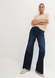 Wide Leg-jeans Mid Waist, komfortlinning, bonprix