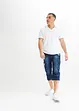 ¾-lang jeans med cargolommer, Loose Fit, John Baner JEANSWEAR