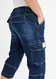 ¾-lang jeans med cargolommer, Loose Fit, John Baner JEANSWEAR