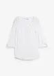 Langermet bluse i lett viskose med V-hals, bonprix