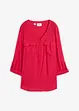 Langermet bluse i lett viskose med V-hals, bonprix