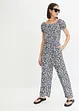 Jumpsuit med print, bonprix