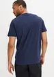 Henley-shirt, kort arm, av økologisk bomull (3-pack), bonprix