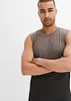 Singlet med fargegradering av økologisk bomull, Slim Fit, bonprix