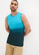 Singlet med fargegradering av økologisk bomull, Slim Fit, bonprix