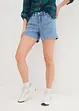 Jeansshorts, Mid Waist, stripet, John Baner JEANSWEAR